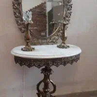 آینه شمعدان آلومینیومی با روگش برنز