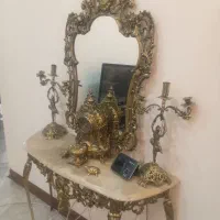آیینه شمعدان برنز