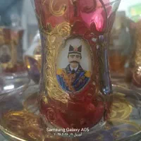 سرویس چای خوری طلا کوب شاه عباسی