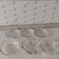 زیر سیگاری کریستال کاسه ماست خوری کاسه طلایی