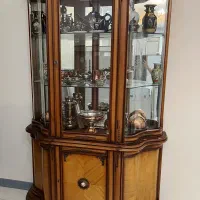ویترین تمام چوب دو تیکه