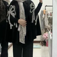 مانتو مجلسی سنگ دوزی شنل