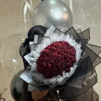 فروش دسته گل رز قرمز مصنوعی خیلی خوشگل