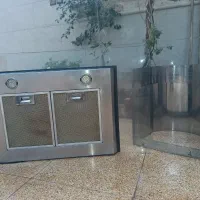 هودAEG کار کرده سالم وتمیز استیل وشیشه د وموتوره