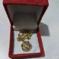 گردبند پلاک قلب طلا نونو