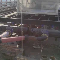لوله کشی گاز آب شوفاژ موتورخانه مشعل پمپ