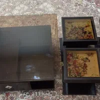 ۱ عدد میز جلو مبلی کشودار و ۴ عدد میز عسلی