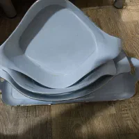 ست پیرکس و سینی سرامیک لیمون