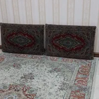 دو جفت پشتی یکی دستبافت ریز وماشینی