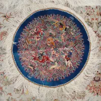 فرش طرح دستباف باف نخورده مصنوعی ابریشم