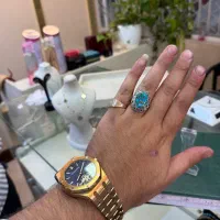 انگشتر فیروزه رکاب دست ساز زنجان