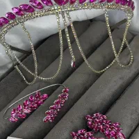 گردنبند و دستبند الماسی