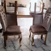 میز غذا خوری ۶نفر  کرمی