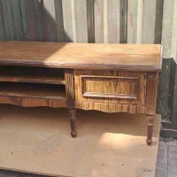 استند چوب راش و میز تی وی