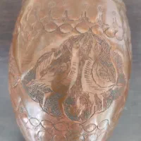 ظرف مسی قلمکاری