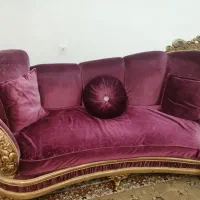 مبل هشت نفره کارکرده بهمراه عسلی