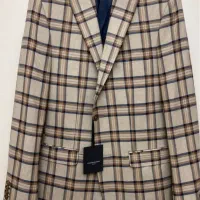 ۲رنگ کت شلوار جلیغه چهارخونه ترک نو