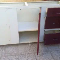 کابینت فلزی با هود و سینک