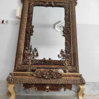 آینه شمعدان چوب