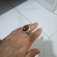 انگشتر نقره نگین بابا قوری رکاب سنگین