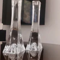 شمعدان جفت بوهیما کریستال چکسلواکی اصل