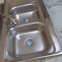 سینک کارکرده دولگنه باشیر اهرمی سینک نو کارنکرده