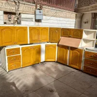 حدود۹متر کابینت فلز با سنگ و سینگ وهود