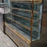دست دوم یخچال قنادی مرغی دوطرفه نما ایستاده تاپینگ