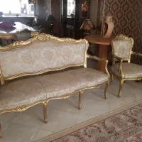 ست 7 نفره مبلمان چوب گردو سالم