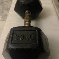 دمبل 20 کیلو شیش ضلعی برند Alex اورجینال قدیمی