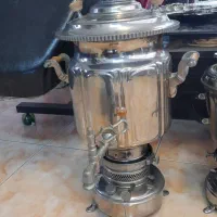 سماور نفتی بزرگ و کوچک(۵لیتری)قدیمی سالم