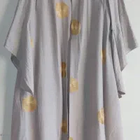 مانتو کرم با سارافون و شلوار