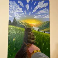 تابلوی نقاشی ۵۰ در ۷۰ رنگ روغن