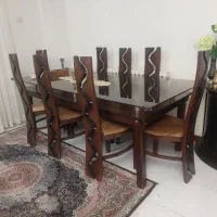 میز ناهار خوری ۸ نفره  فقط ۵ میلیون