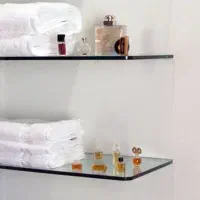 شیشه اماده مناسب شلف دیواری طبقه