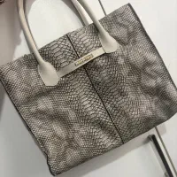 کیف بزرگ پوست ماری طوسی