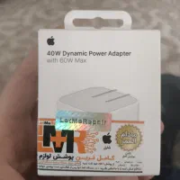 شارژر اصلی ۴۰ وات اپل با سیم کابل اصلی