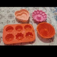 قالب پلاستیکی ژله و یک عدد قالب سیلیکونی درحدنو