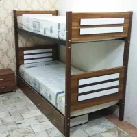 تخت خواب دو طبقه حاجی پور(تختخواب۲دوطبقه)تشک پاندا|تخت و سرویس خواب|مشهد, حسین‌آباد|دیوار