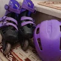 اسکیت ترمز دار همراه با کلاه