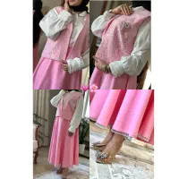 ست عیدانه جلیقه دامن زنانه