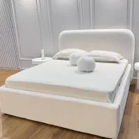 تخت خواب دو نفره کارینا / تشک / میز تولیدی