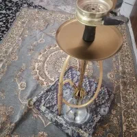 قلیان چوبی و فلزی،میز، صندلی، منقل ایستاده جگرکی