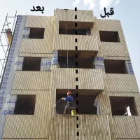 کار در ارتفاع بدون داربست،شست وشو،نانو،پیچ نما