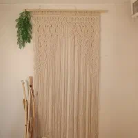 پرده مکرومه همکاری با دیزاینر ها و پرده سرا ها