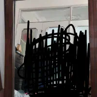 قاب آینه چوبی