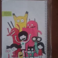 دفتر سیمی سلفون دار.