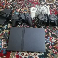 پلی استیشن ۲ ( ps2 ) فلش خور با سه تا دسته ( نو )