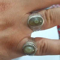 یک جفت انگشتر نقره باباقوری