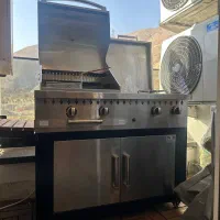 باربیکیو 110 سانت بالا استیل کابین نما استیل